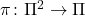 \pi_{Δ} \colon \Pi^2 \to \Pi