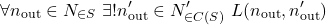 \[\forall n_\text{out} \in N_{\in S}\ \exists! n_\text{out}^\prime \in N^\prime_{\in C(S)}\ L(n_\text{out}, n_\text{out}^\prime)\]