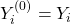 Y_i^{(0)} = Y_i