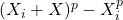 (X_i + ΔX)^p - X_i^p